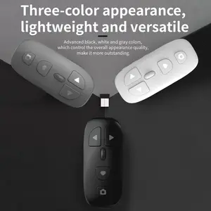 TikTok Scrolling Remote Control for Phone, Page Turner for  App, Camera Shutter Controller for Photo and Video, Connect via Bluetooth, USB-C Charging