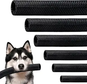 Split Braided Sleeve Cable Management Wire Loom Cord Covers for High-Temperature Automotive Harness and Home Cable Management, 25ft - 1/2 inch Self-Wraping Tubing Cord Protector