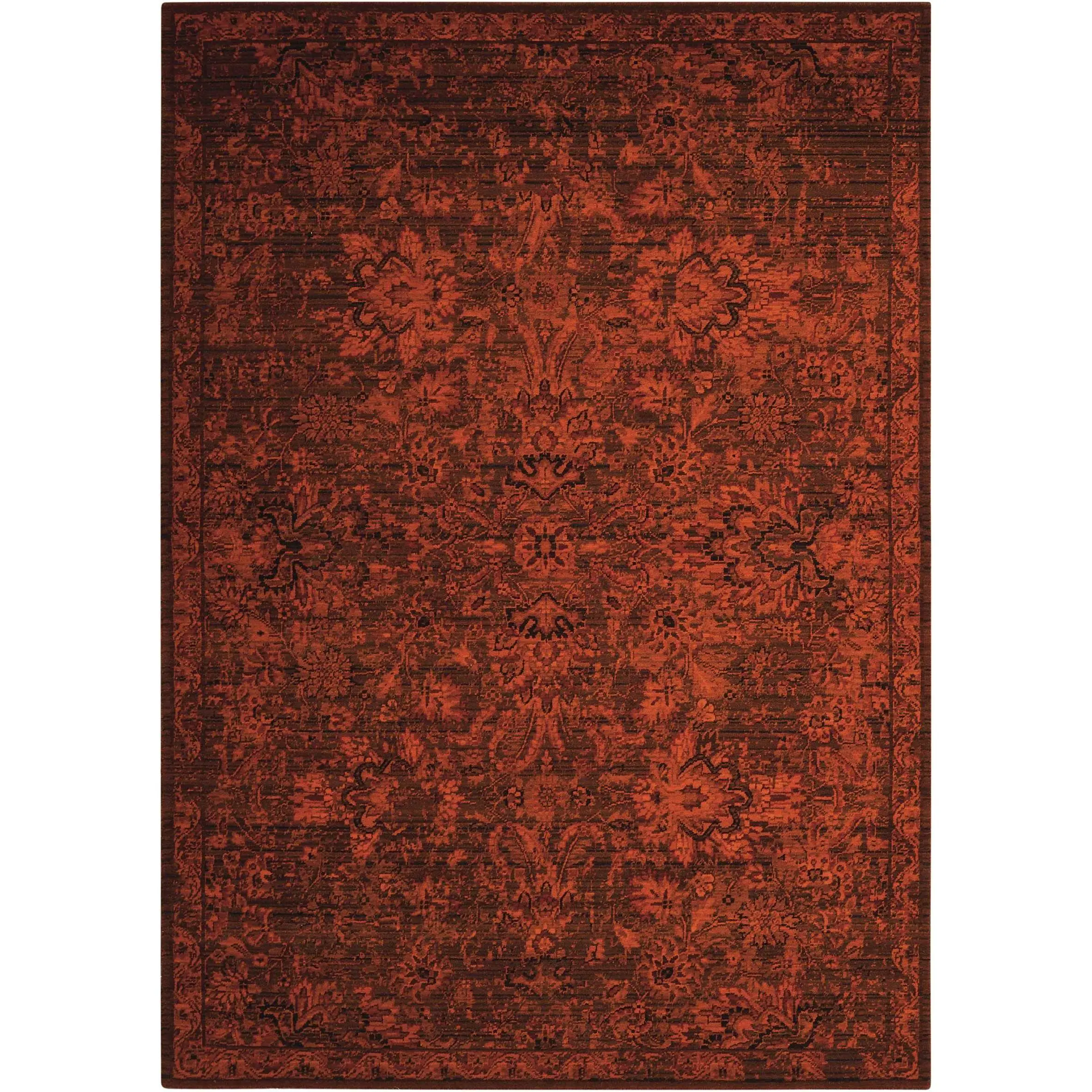 Nourison Timeless Teal Oblong Area Rug TML08 (5'6" x 8') - Decorative, Patterned, Stylized, Themed Household Textile Carpet, Decorative Rug, Patterned Area Rugs