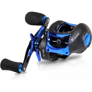 Sougayilang Baitcasting Fishing Reel with 9 + 1 Anti-Reverse Ball Bearings, 8.1:1 High-Speed Gear Ratio Casting Reel