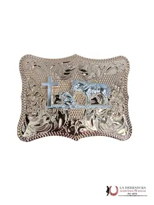 GOLD SQUARE JINETE BUCKLE 1
