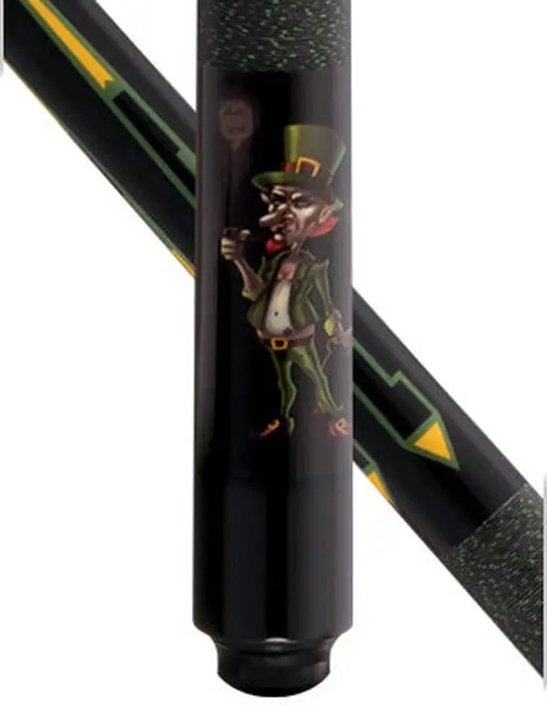McDermott Cues Lucky Leprechaun Pool Cue Stick - Professional-Grade Maple Wood Construction, Intricate Graphic Overlay, Exceptional Value for Billiards Pool Players