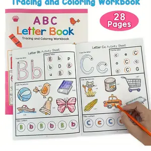 Interactive Letter Practice Book, Includes Writing Practice and Coloring Activities, Visual Learning Tools, Ideal Gift for Kids