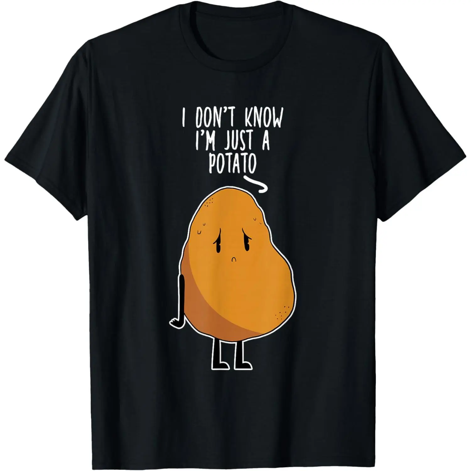 100% Cotton Sweet Kawaii Potato Vegetable Root Food Humor Potatoes T-Shirt