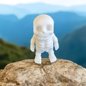 Mini tiny skeleton 3D printed figure decoration