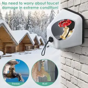 Winter Faucet Freeze Protection Cover Outdoor Foam Insulated Faucet Cover Anti-Freezing Insulation Maintenance Tube Protective Sleeve Warmth Preservation