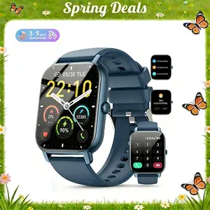 [Spring Deals] Tukio 1.69'' Touch Screen Smartwatch with Fitness Tracker Sleep Monitor Pedometer Stopwatch for Fitness Enthusiasts Holiday Gift Wearable Device