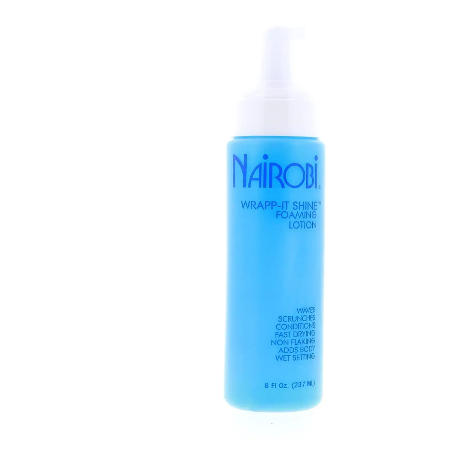 Nairobi Wrapp-It Shine Foaming Lotion - 8 oz Heat-Activated Haircare, Reduces Breakage, Improves Softness, for Wrapping, Setting & Blow-Drying, Hair Smoother, Detangle, Shine Boosting, Adds Smooth Shine