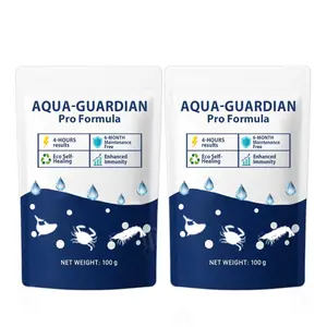 Aqua Guardian Pro Formula for Pond, Aquatic Care Powder, Easy Mix Water Care, Fish Shrimp Crab Support, Pond Water Treatment (2 Pcs)