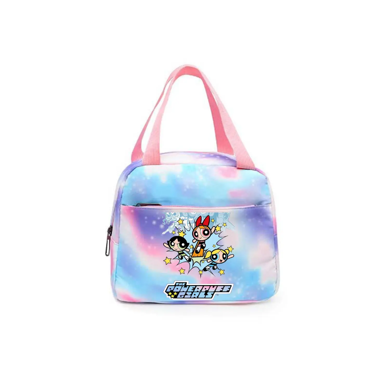 Cute Cartoon Lunch Bag, Girls Insulated Lunch Tote, Pink Blue Lunch Bag, Kids School Lunch Bag, Colorful Cartoon Lunch Bag, Portable Lunch Tote, Gift for Girls