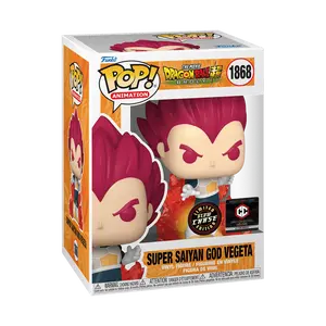 Funko Pop! Dragon Ball Super - Super Saiyan God Vegeta with Aura (Chalice Collectibles) (Chase) #1868 Exclusive Collectible Pop Vinyl Figure