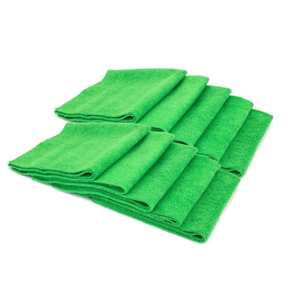 [Mr. Everything] Thick Synthetic Yarn Microfiber Cleaning Towel - 16 in. x 16 in., 390 gsm, 10 Pack, for Indoor Home Supplies, Glass, Vehicle Surfaces, Microfiber Cleaning Towels
