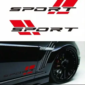 15 Inches Sports Logo Car Fender Sticker Rear Trunk Emblem Decal vinyl