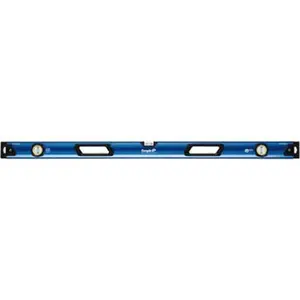 Empire Level Magnetic 48" Long 3 Vial Box Beam Level Metal, Blue, 1 Level & 2 Plumb Vials EM95.48