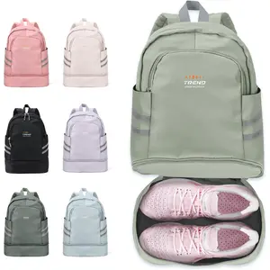 Gym Backpack For Women Waterproof Sports Backpack With Shoe Compartment Lightweight Travel Backpacks Small Gym Bag Dance Volleyball Backpacks