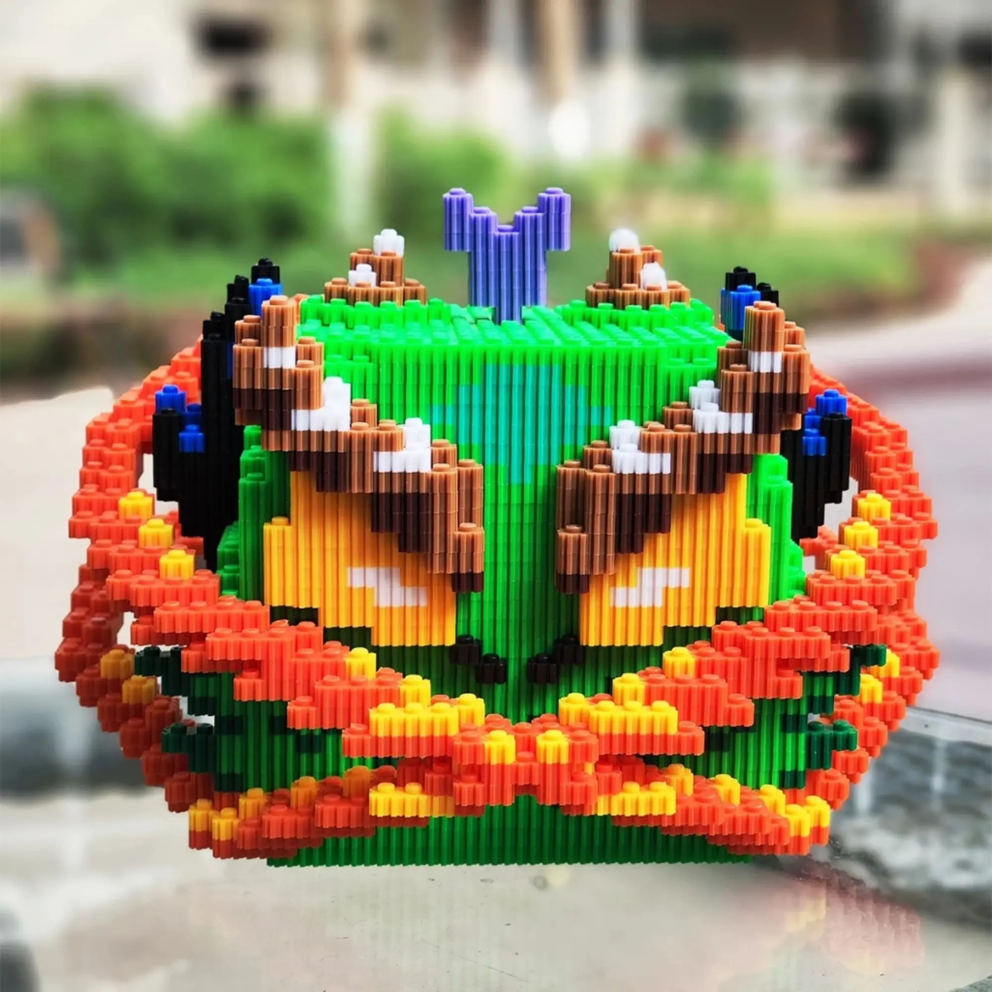 Dragon Vip Blox Fruits Super Blox Fruits Devil Fruit Assembly Model Building Kits - Dragon Green Building Blocks Series - Small Particle Ornaments for Creative Assembly and Decoration