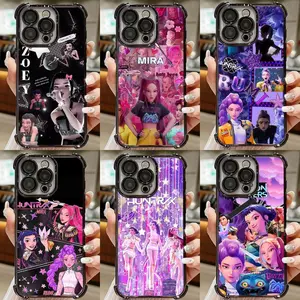 K-POP Witch Hunters Anime Warrio Collectionr, Ultra-Cute Character Figurines,Four-Corner Drop Case For iPhone 17 16 15 14 13 12 11 PRO PLUS MAX Phone Case,Hunt,Power Girl,Ideal Christmas Present Cellphone Smartphone Protector