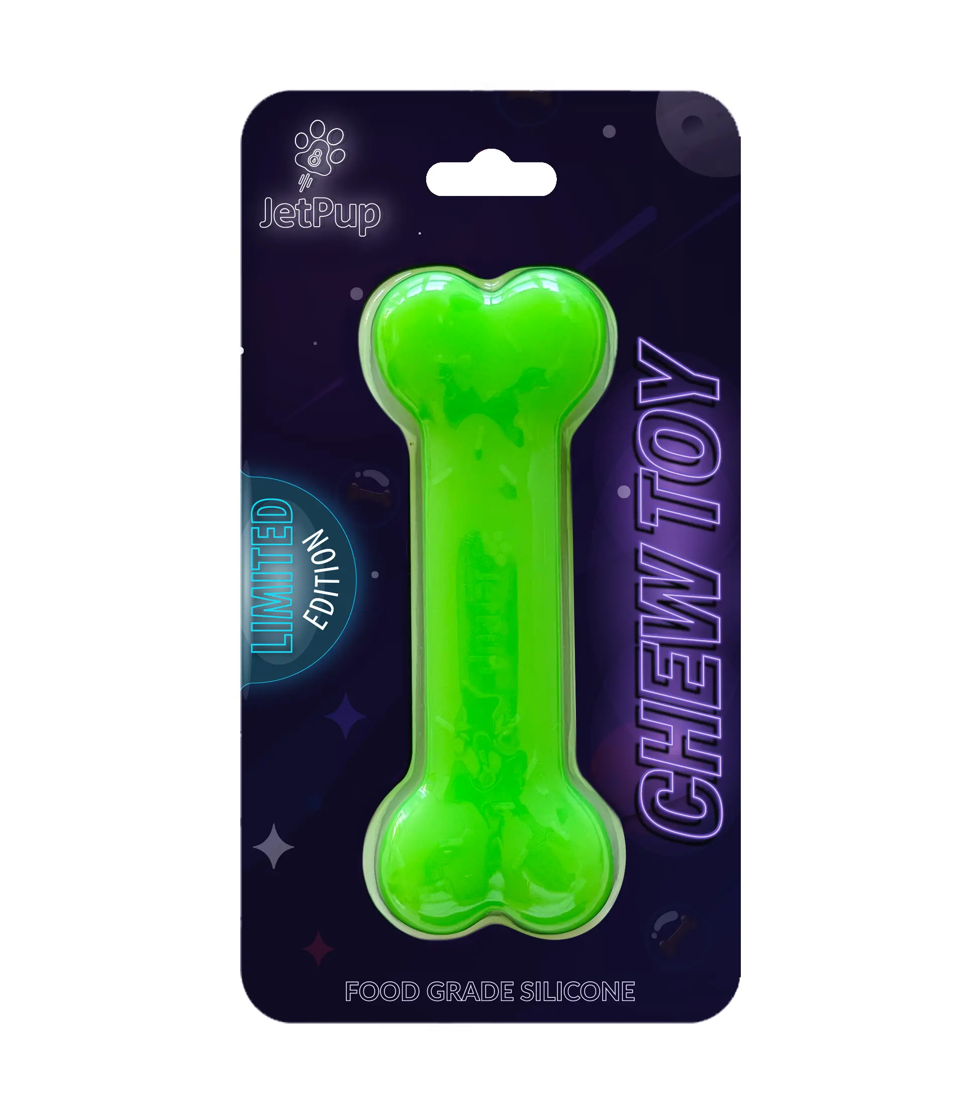 Pup Play *LIMITED EDITION* Chew Toy Bone - Galactic Green