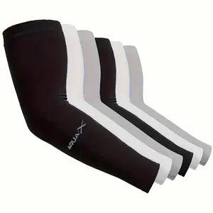 12 Pieces Cooling Arm Sleeves, Breathable & Stretchable, Quick Drying, Ice Fabric, Elastic Fit, Ideal for Sports & Daily Use, Summer Activities, Cycling, Arm Sleeves Cover