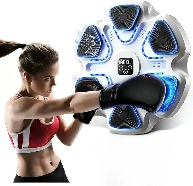 2026 Boxing Machine Wall Mounted Music with Gloves,Music Boxing Training Machine, for Adults, Smart Boxing Training Equipment, Boxing Machine for Home and Gym