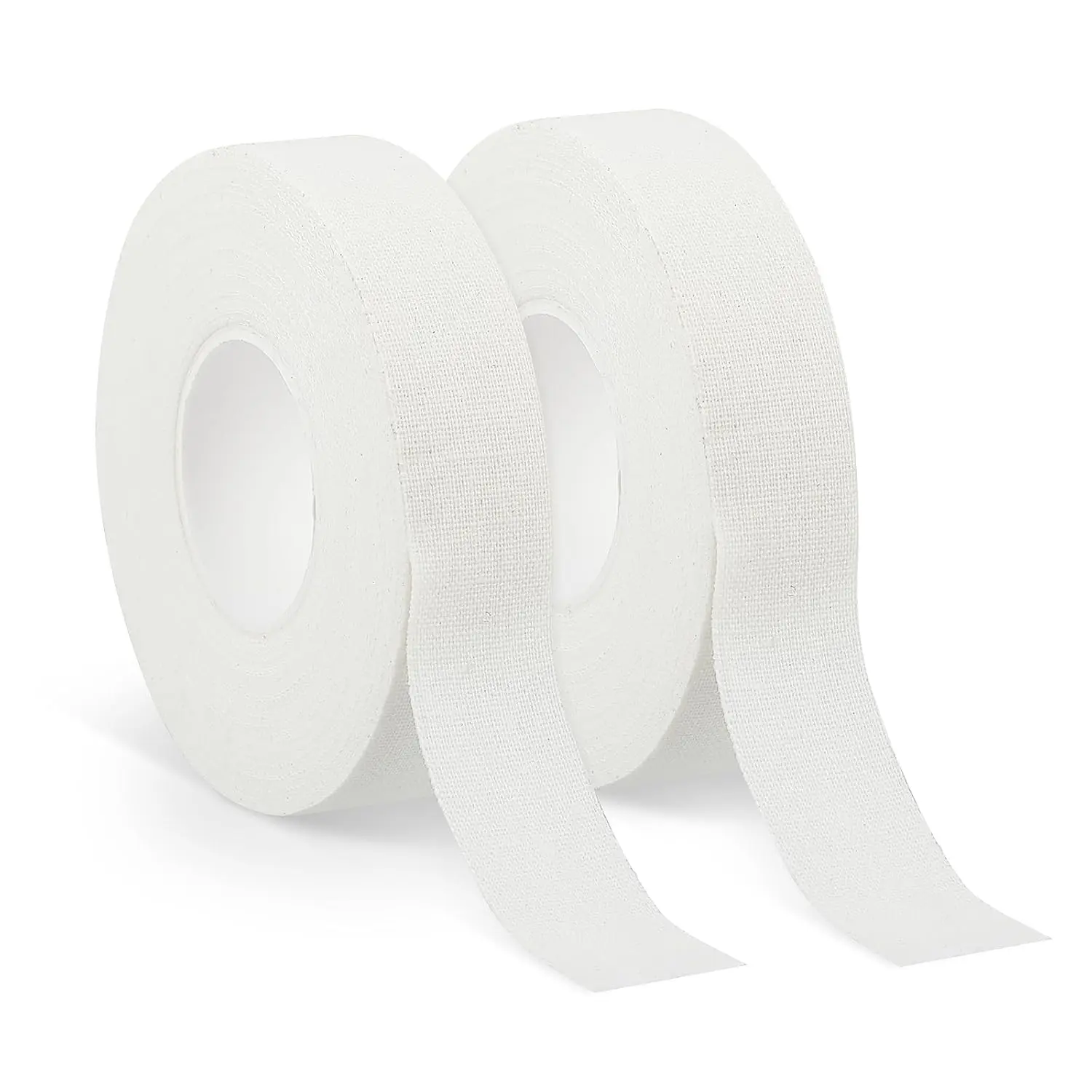 Athletic Finger Tape (2 Pack), Comfortable Soft Cotton Elastic Support for Youth, No-Residue & Breathable for Climbing, Weightlifting, Volleyball (0.6-In X 32-Ft), Muscles, All Seasons, Comfortable And Supportive