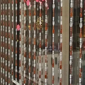 1*2M Partitioned Beaded Door Curtain 1*2m Acrylic Tassel Beaded Curtain for Room Partitioning and Wedding Decoration Bead Curtains