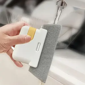 3 Piece Window Cleaning Brush, Mini Handheld Cleaning Tool, Small Space Cleaning Kit, Easy To Clean Small Crevices And Frame Dirt For Thresholds, Tile Lines, Blinds, Car Vents, Keypads Household Items