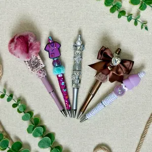 *Live Claim* Speciality Pens/ Simple Rhinestones, bow pens, printed pens or fancy pens with poms.