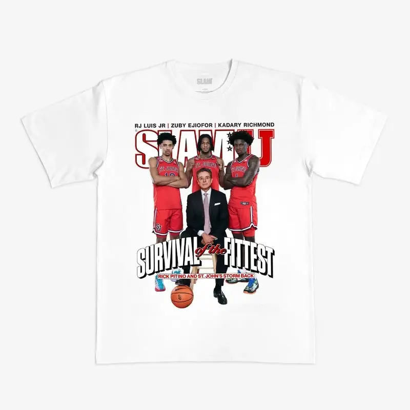 SLAM Cover Tee - St. John's (SLAMU 4), Size S to 3XL, Casual Classic Sport Cotton Tee Streetwear Graphic #   Cotton T-shirt #   Graphic T-shirt #   Men's T-shirt #   Casual Streetwear Top