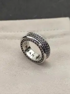 2026 European and American Original New Products Popular Retro Design DYJZ-067 Women's Fashion High-quality Jewelry Accessories Gifts, Wedding Promise Rings, Rotating Openwork Ring