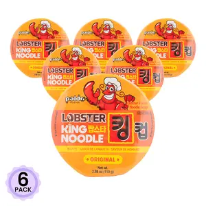 Paldo king noodle sabor de lobster,chicken hay por unida y por paquete de 12 3.88 oz  Instant