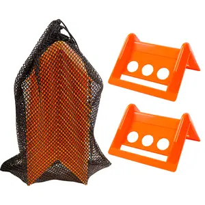 24 Pack 4" Flatbed Edge Protectors with Carrying Case, 4" Winch Ratchet Straps Plastic Corner Protectors for Flatbed Cargo Load