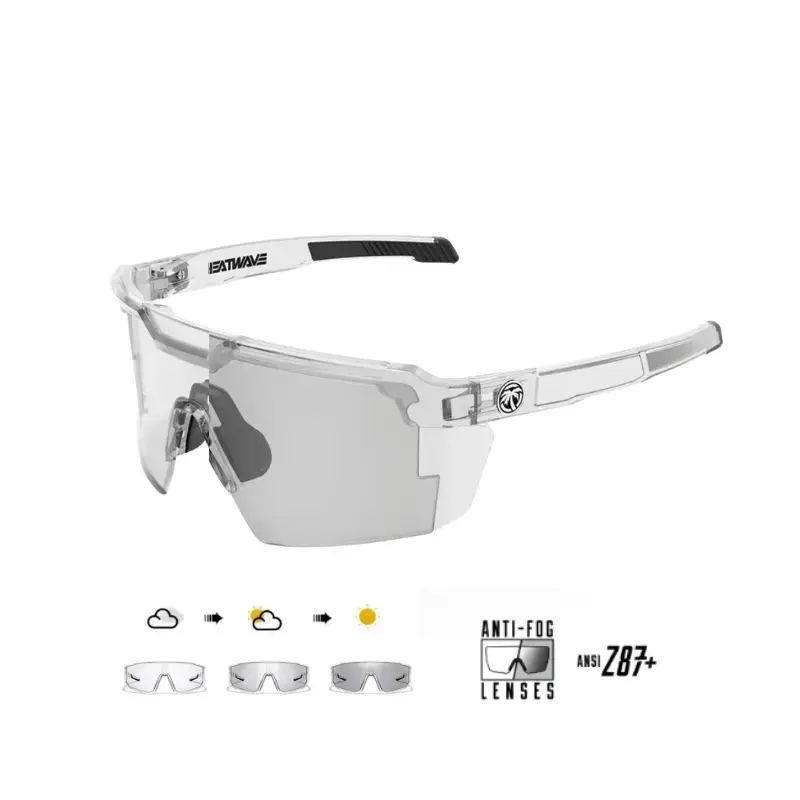Photochromic Z87+ Polarized Safety glasses,Sunglasses for Men & Women Oversized Vintage UV400 Y2K Aviator Eyewear Ideal for Fishing, Golf, Cycling, Driving, and Sports