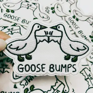 3.5" Goose Bumps -  Embroidered Hat Patch