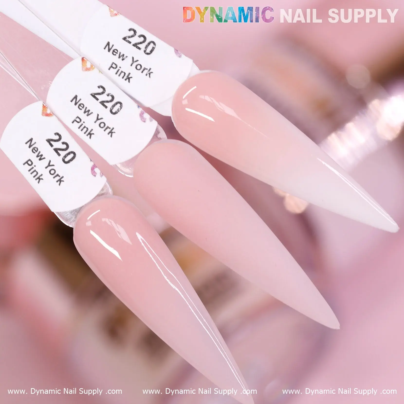 New York Pink - Nude Acrylic Powder (#220) Best Cover Color for Daily Usage