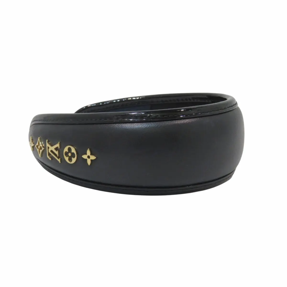 Pre-owned Louis Vuitton Lambskin Small Leather Goods Monogram Silk Headband