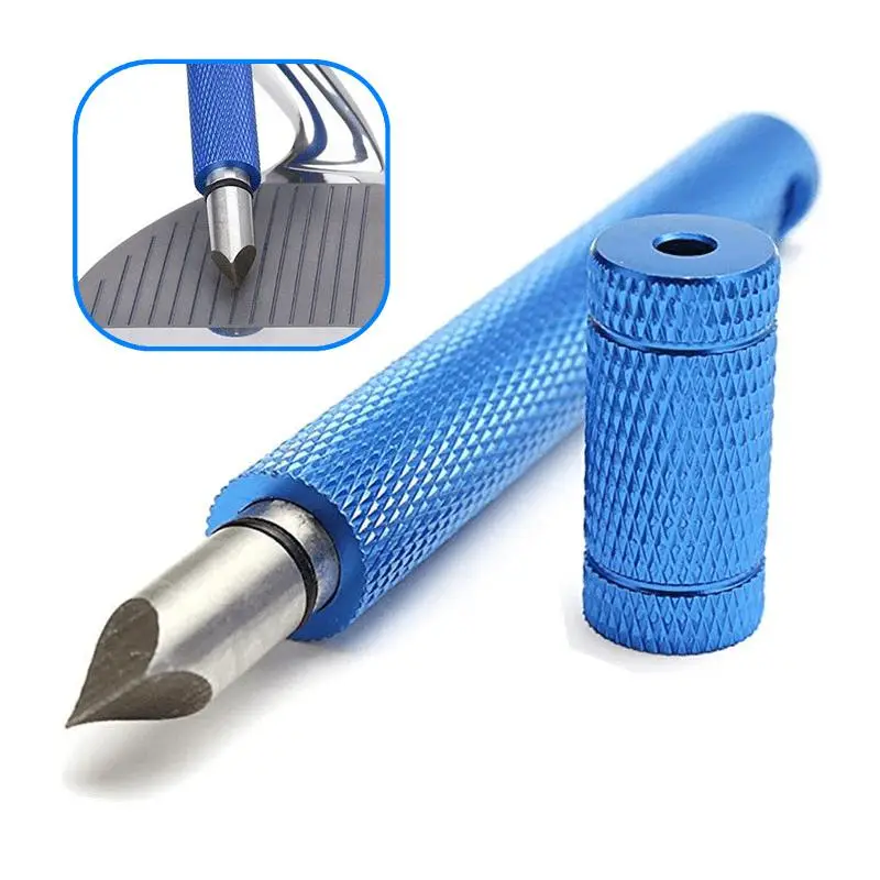 Golf Club Groove Sharpening Tool, 1 Count Suitable For U-Shaped & V-Shaped Groove, Golf Accessory For All Types Golf Club