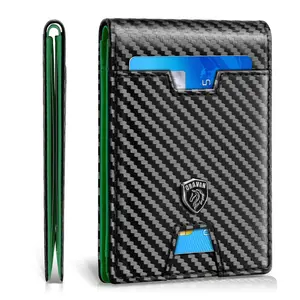 VTLASK Men's RFID Blocking Slim Wallet with 11 Card Slots & Detachable Metal Money Clip Ultra-Thin Scratch-Resistant Large Capacity Fashionable Simple Design for Everyday Use Travel Bifold Leather Business Minimalist