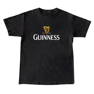 Vintage Guinness Beer Logo T-Shirt, Classic Irish Pub Aesthetic Tee, Day Bar Crawl Shirt, Funny Beer Lover Gift, Trending Guinness Harp Graphic T-Shirt Estp 1759 Harp Graphic Tee, Shortsleeve,  Women's Top, Menswear Top, Gifs, Streetwear