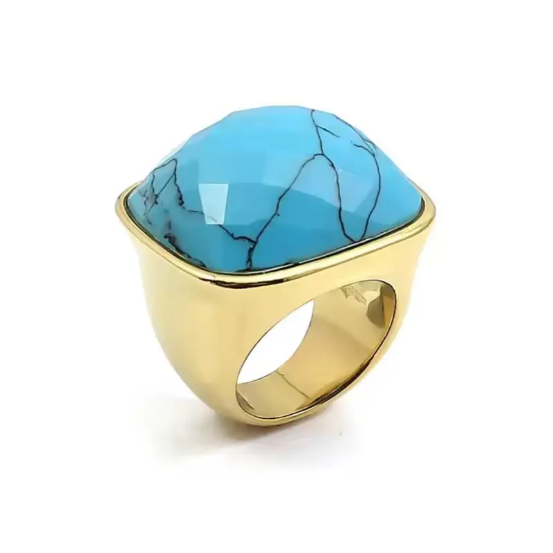 Turquesa ring Stainless Steel PVD 18 Turquesa ring Stainless Steel PVD 18