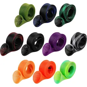 10 count Rod Sock Fishing Rod Sleeve Cover Protector Gloves Tools. Flat or Pointed End/Spinning or Casting Rods. Sea or Spinning Fishing Rod