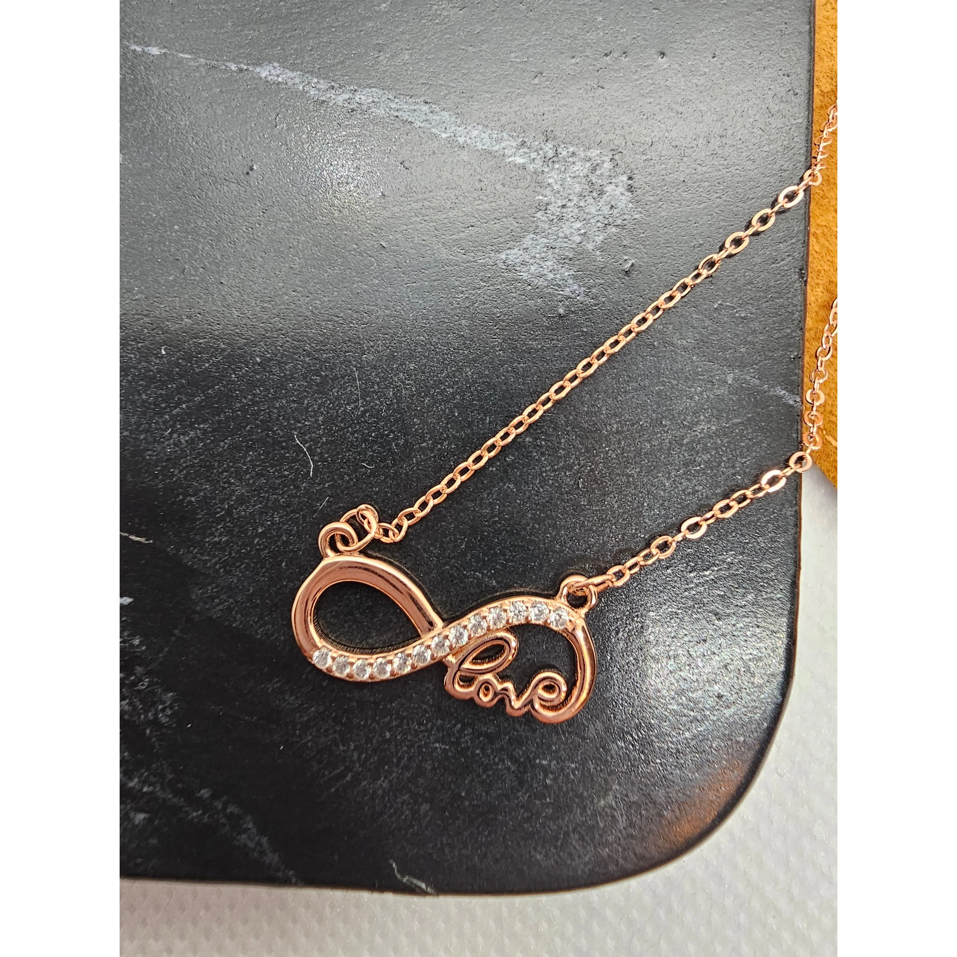 Infinity Love Pendant Silver Necklace