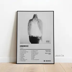 Future - HNDRXX - Hip Hop Album Poster - Custom Album Cover - Future Rapper - Custom Album Poster - Future Print - Gift Idea - Future Poster