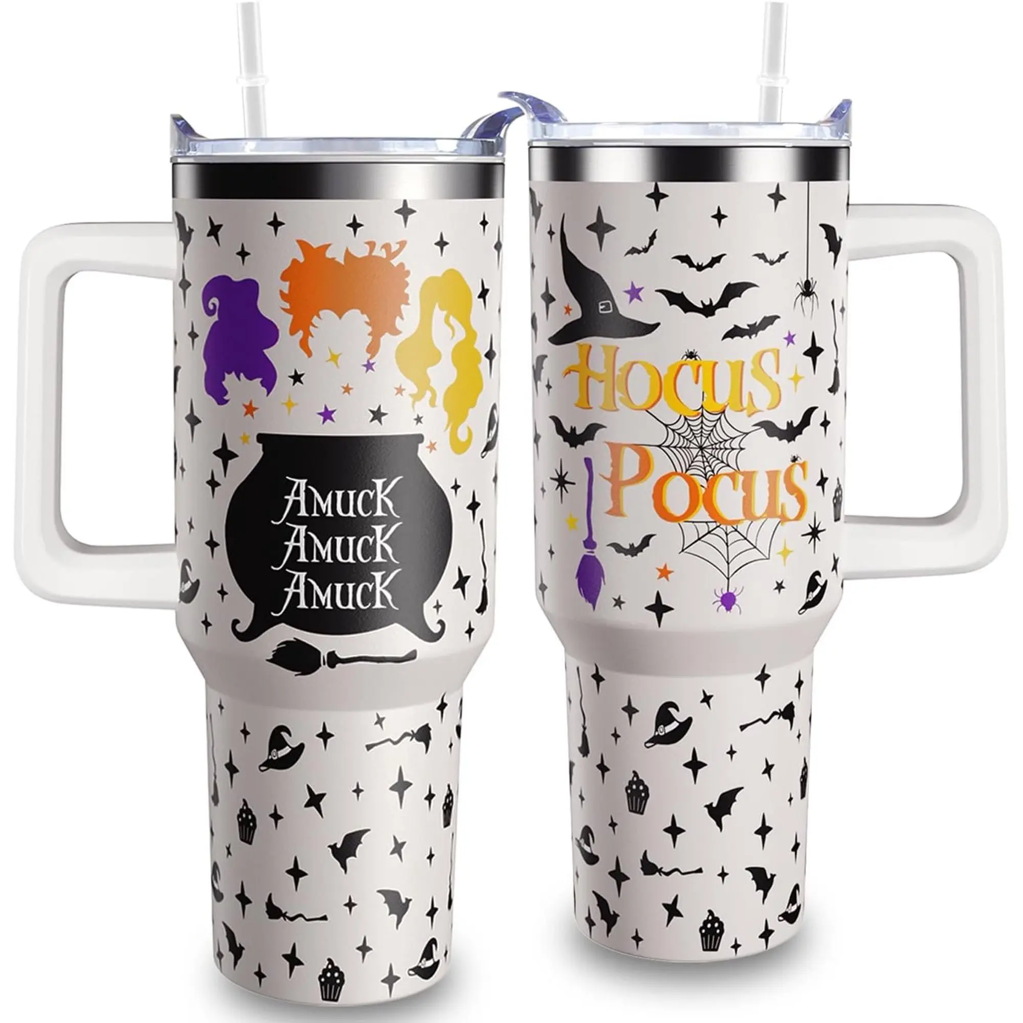 Halloween Spooky Season Three Witches HG 40oz Tumbler