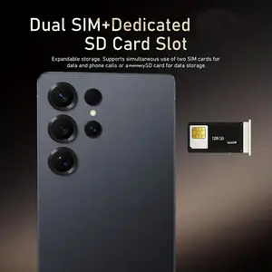 S25 Ultra Unlocked 5G Android 14 Smartphone.12GB+512GB,6.99" HD Display,68MP+108MPCam,7800mAh, Dual Card, Built-in Pen, FaceUnlock, , Case & Protector
