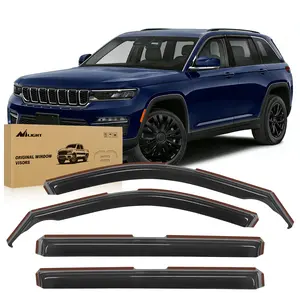Nilight in Channel Rain Guards for Jeep Grand Cherokee L 2021 2022 2023 2024 Window Deflectors, Vent Window Visors-4PCS Car Accessories  dealsforyoudays