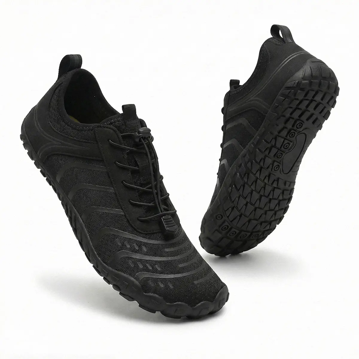 Reazuoy 2026 Barefoot Walking Shoes Women's Water Shoes Work Shoes for Women Wide Toe Box Zero Drop Flexible Sole Non-Slip Outsole Breathable Lightweight Footwear Comfortable Walking Running Shoes Women