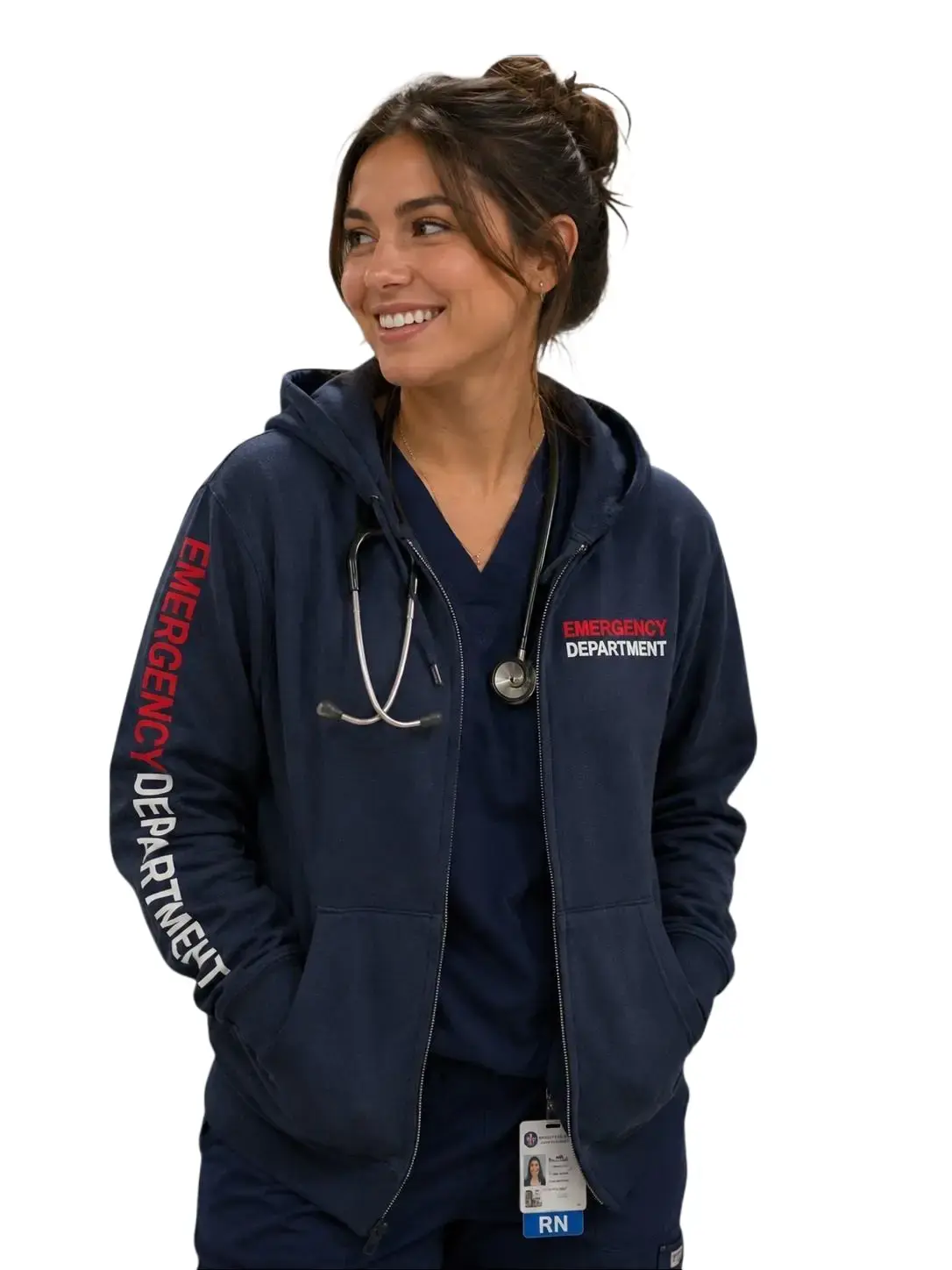 Men's Unisex Emergency Department Hoodie - Soft Cotton Fabric, Graphic Print, Long Sleeve, Comfortable Casual Essential Tops Sweatshirts