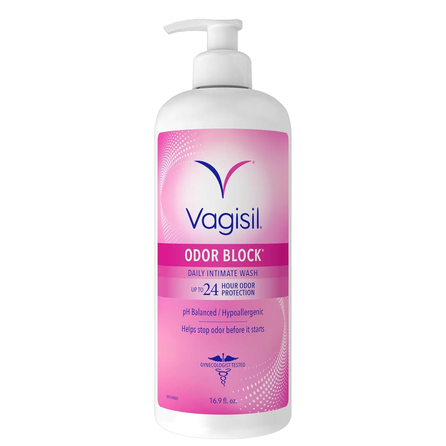 Vagisil Odor Block Daily Intimate Liquid Cleanser - 16.9 fl oz Multi-Pack Bottle with Pump, US-Grade, Hypoallergenic, Gynecologist-Tested, 24-Hour Odor Blocking, Dye-Free, Gentle for Sensitive Skin, Light and Clean, Chamomile-Infused, 12-Month Shelf Life,