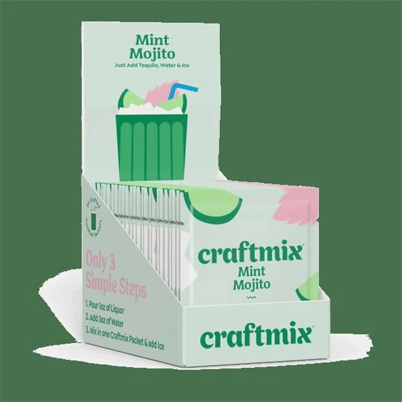 Craftmix 606 Mint Mojito Cocktail Mixers, Pack of 72 - Kitchen & Bar Utensils for Cocktail Preparation
